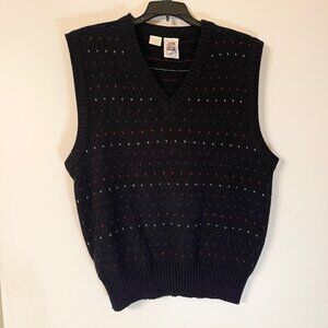 Vintage Kennington Men’s Sweater Vest Size Large Pullover V Neck 100% Acrylic